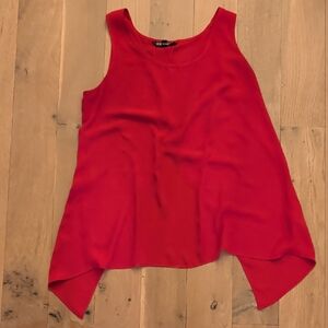Express Red Sleeveless Tank Top